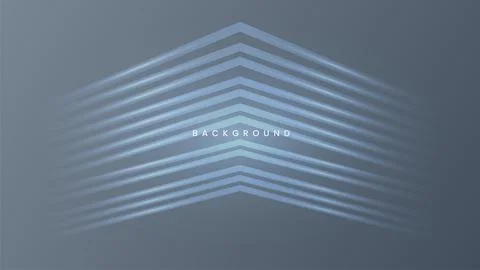 Dark gray abstract background with glowing arrow lines Stock Illustration