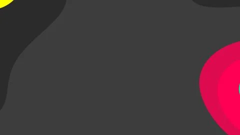 Dark gray abstract background with vibrant pink and yellow circular shapes al 스톡 일러스트