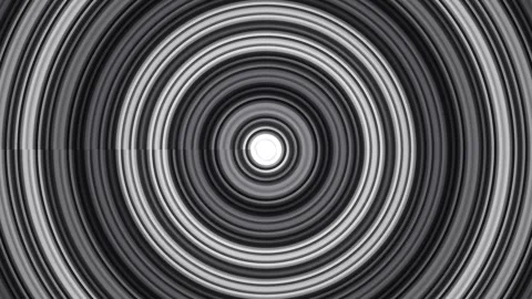 Dark gray and light gray spiral pattern with concentric Stock Footage 339489260