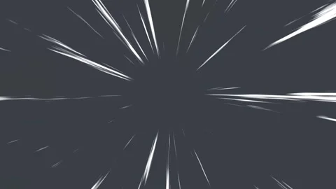 Dark Gray Anime Speed Lines Background Animation for Action and Motion FX 스톡 동영상 312356972