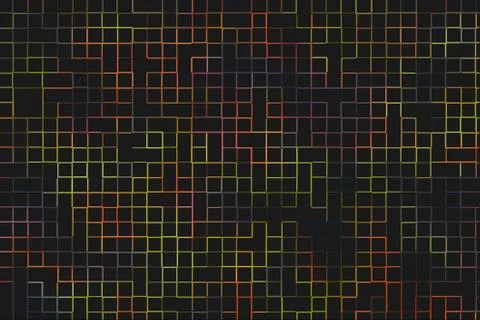 Dark gray background with bright red, violet, green, orange and yellow stripe Stock Illustration