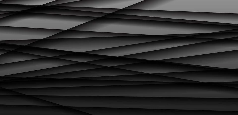 Dark gray background, geometric style with shadow. Stock Illustration