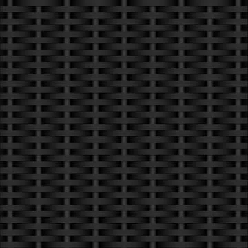 Dark gray background. Weaving black rods. Dark texture. Vector Image. Stock Illustration