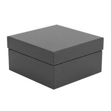 A dark gray box with a dashed line around the middle Stockillustratie