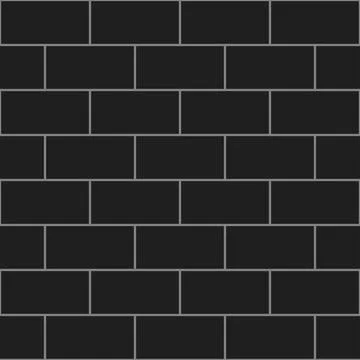 Dark Gray Brick Wall Seamless Background Stock Illustration
