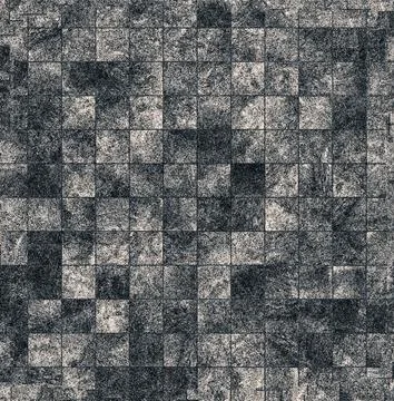 Dark gray checkered stone tile texture creating geometric pattern Stock Illustration