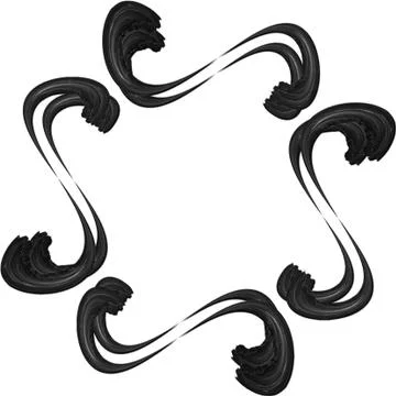 Dark gray colored frame design and border curve shaped Stock Photos
