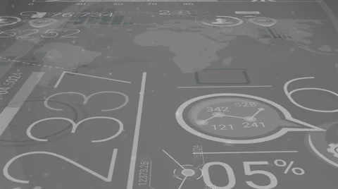 Dark Gray Corporate Background With Abstract Elements Of Infographics Stock Footage 67260000
