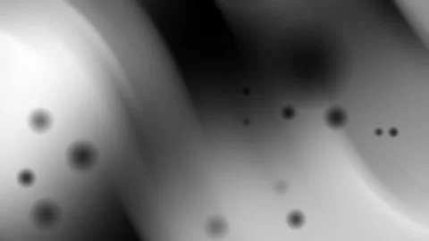 Dark gray curves surround small black specks on a light gray background. Vidéo 293689185
