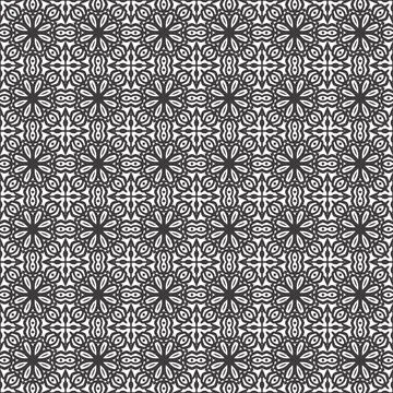 Dark gray floral seamless pattern design, textile print, background texture Stock Illustration