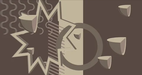 Dark Gray Geometric simple elements background animation Stock Footage 242739049