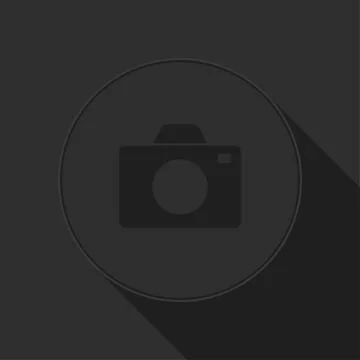Dark gray icon with camera Stock Illustration