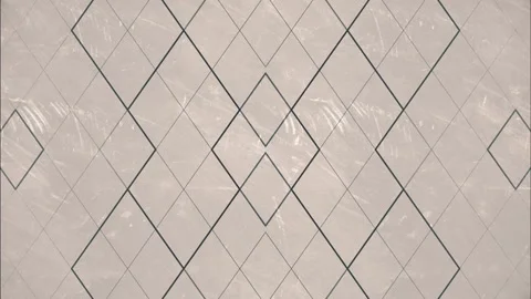Dark gray lines create a dynamic pattern of diamonds. 3d rendering 4K Stock Footage 306743769