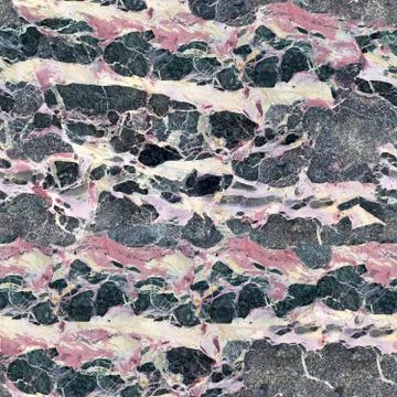 Dark gray marble pattern, texture for interior design. Seamless square Stock Photos