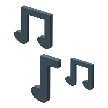 Dark gray music notes floating representing musical composition Illustrazione stock