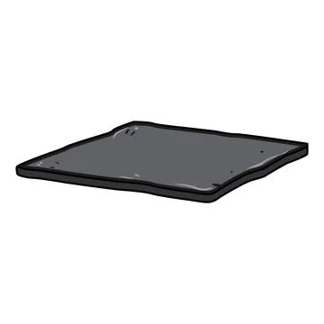 Dark gray slate plate or serving board Stock Illustration