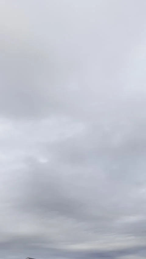 Dark Gray Storm Sky With Layered Clouds Видео 344807472