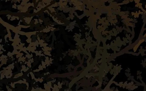 Dark Gray vector abstract pattern with trees, branches. Stock Illustration