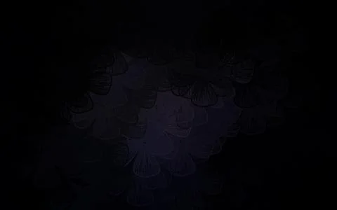 Dark Gray vector abstract pattern with trees, branches. Stock Illustration