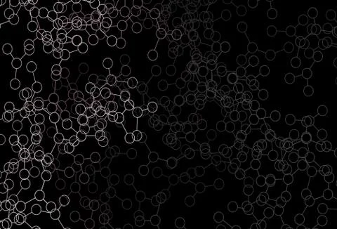 Dark Gray vector backdrop with artificial intelligence data. Stockillustratie