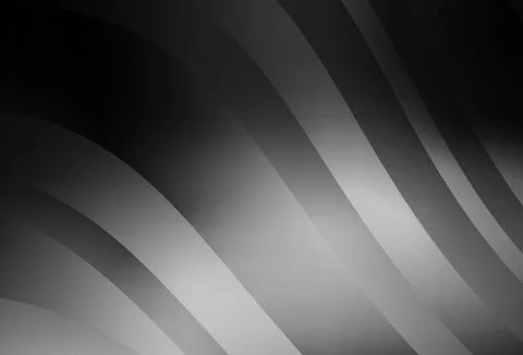 Dark Gray vector backdrop with curved lines. Stock Illustration