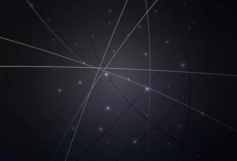 Dark Gray vector background with circles and triangles. Stock Illustration