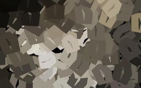 Dark Gray vector background with hexagons. Stock Illustration