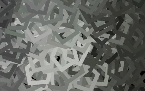 Dark Gray vector background with hexagons. Stock Illustration