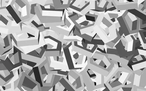 Dark Gray vector background with hexagons. イラスト素材