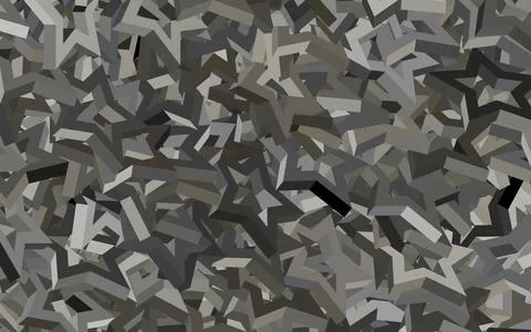 Dark Gray vector background with polygonal style. Stock Illustration