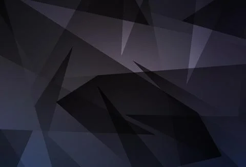 Dark Gray vector background with triangles. Stock Illustration