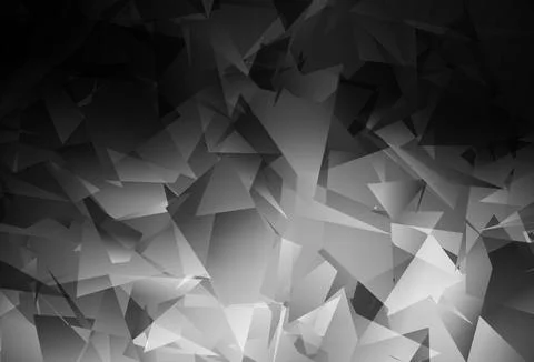 Dark Gray vector low poly background. Stock Illustration