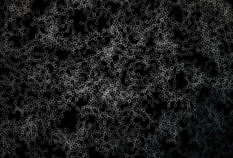 Dark Gray vector pattern with artificial intelligence network. 스톡 일러스트