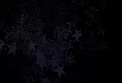 Dark Gray vector pattern with christmas snowflakes, stars. Stock Illustration