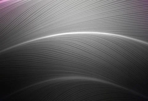 Dark Gray vector pattern with curved lines. Stock Illustration