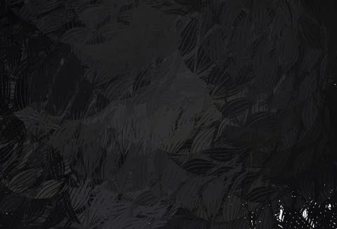 Dark Gray vector pattern with random forms. Stock Illustration