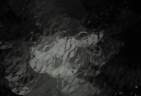 Dark Gray vector pattern with random forms. Illustrazione stock