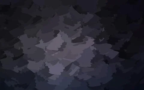 Dark Gray vector pattern with random forms. Illustrazione stock