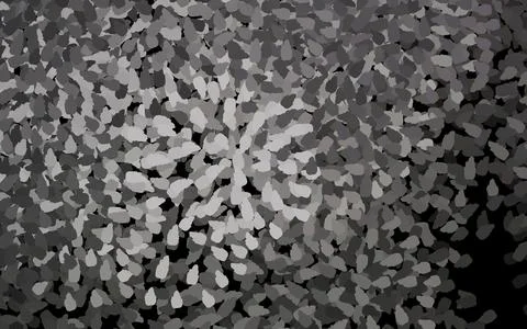 Dark Gray vector pattern with random forms. Illustrazione stock