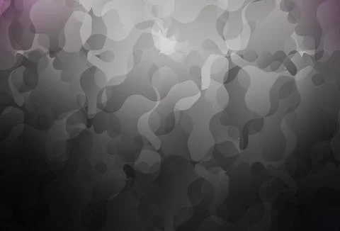Dark Gray vector pattern with random forms. Illustrazione stock
