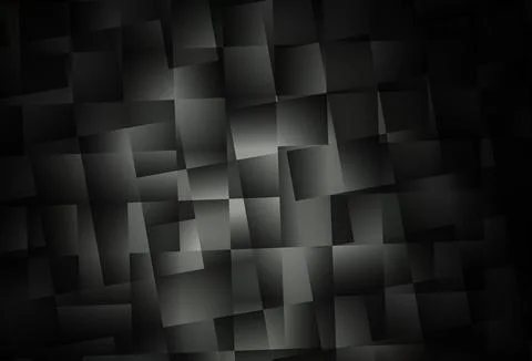Dark Gray vector pattern in square style. Illustrazione stock