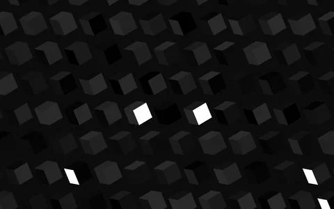 Dark Gray vector pattern in square style. Stock Illustration