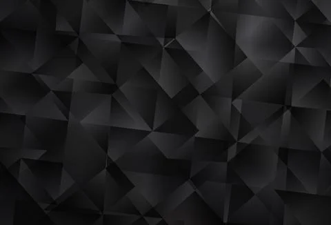 Dark Gray vector polygon abstract background. Stock Illustration