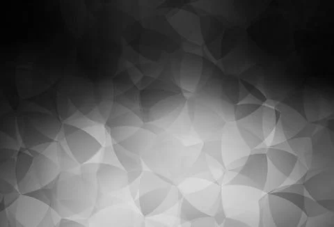Dark Gray vector polygon abstract background. Stock Illustration