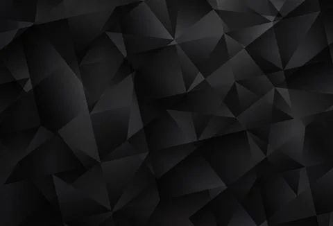 Dark Gray vector polygonal background. Stock Illustration