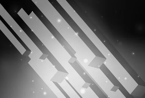 Dark Gray vector template with rhombus. Illustrazione stock