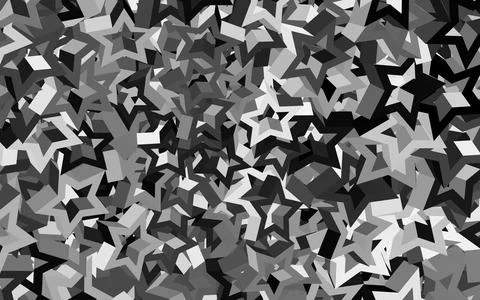 Dark Gray vector template with sky stars. Stock Illustration