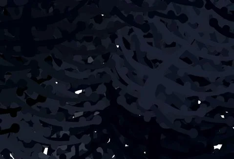 Dark Gray vector texture with abstract forms. Stock Illustration