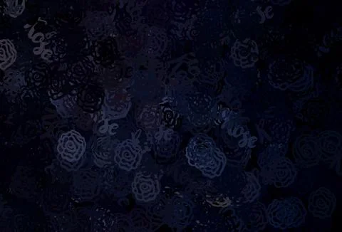 Dark Gray vector texture with abstract forms. Stock Illustration