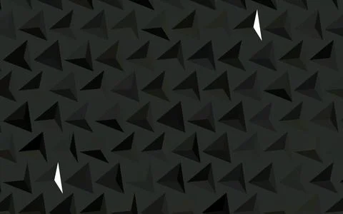 Dark Gray vector texture with triangular style. Stock Illustration